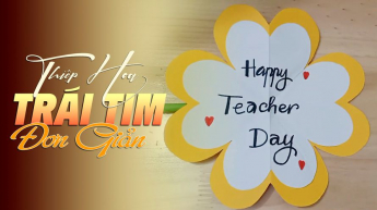 Thiệp Hoa Trái Tim Đơn Giản