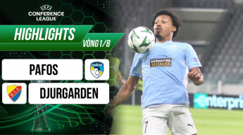 Pafos vs Djurgården - UEFA Conference League 2024/25 - Vòng 1/8